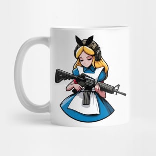 Tactical Wonderland Odyssey Tee: A Unique Twist on Alice's Journey Mug